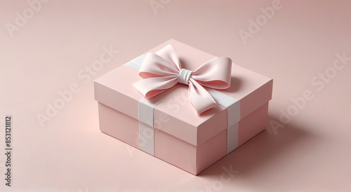 Wallpaper Mural pink gift box with ribbon Torontodigital.ca