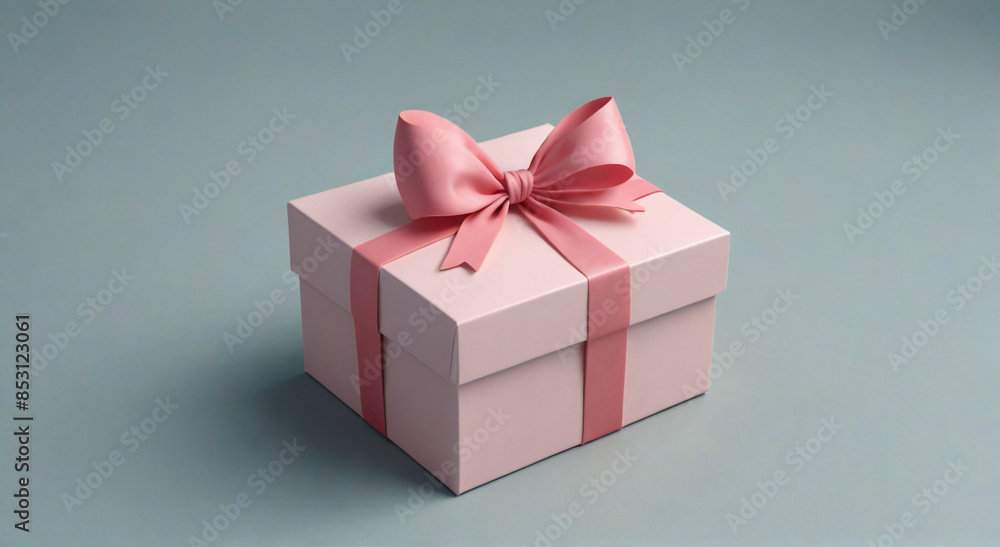 pink gift box with ribbon pink gift box with ribbon
