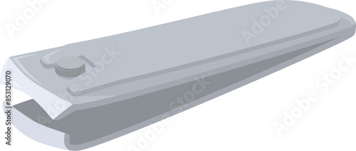 Stainless steel nail clipper for shortening fingernails and toenails