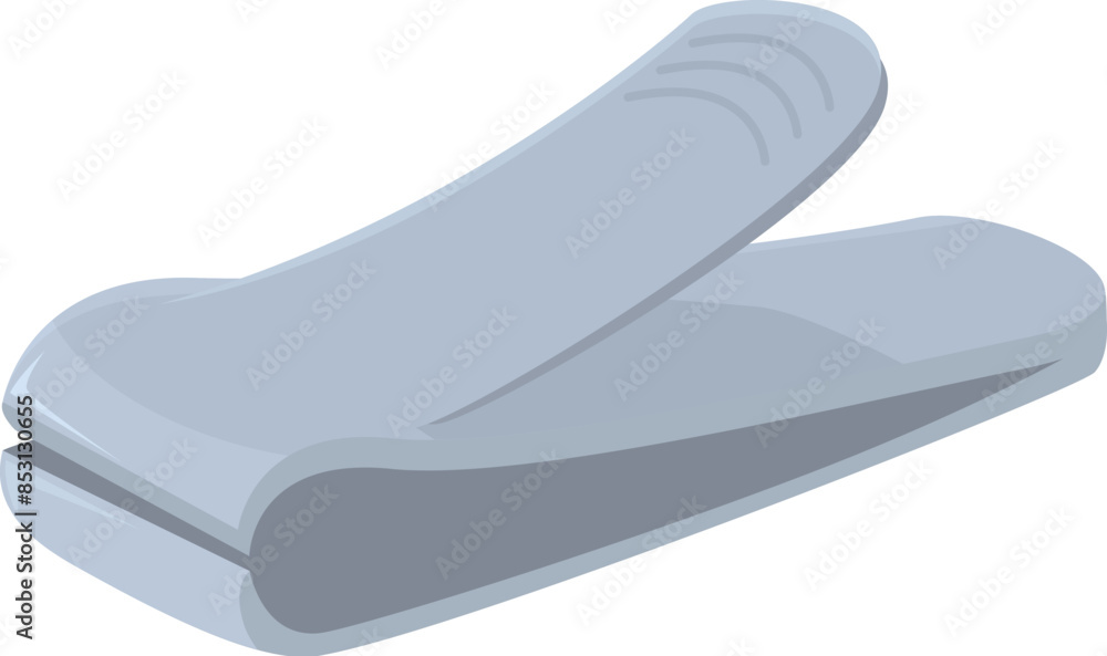 Nail clipper isolated on white background showing open blades ready for cutting Nail clipper isolated on white background showing open blades ready for cutting