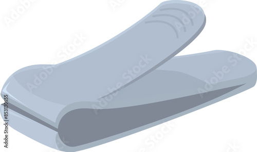 Nail clipper isolated on white background showing open blades ready for cutting