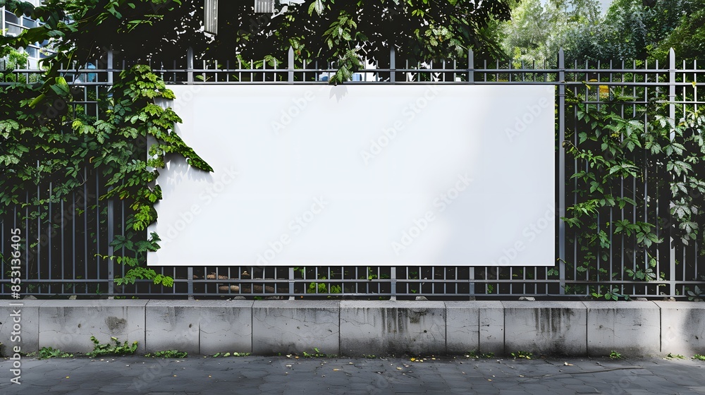 Obraz premium Blank Billboard on Urban Background