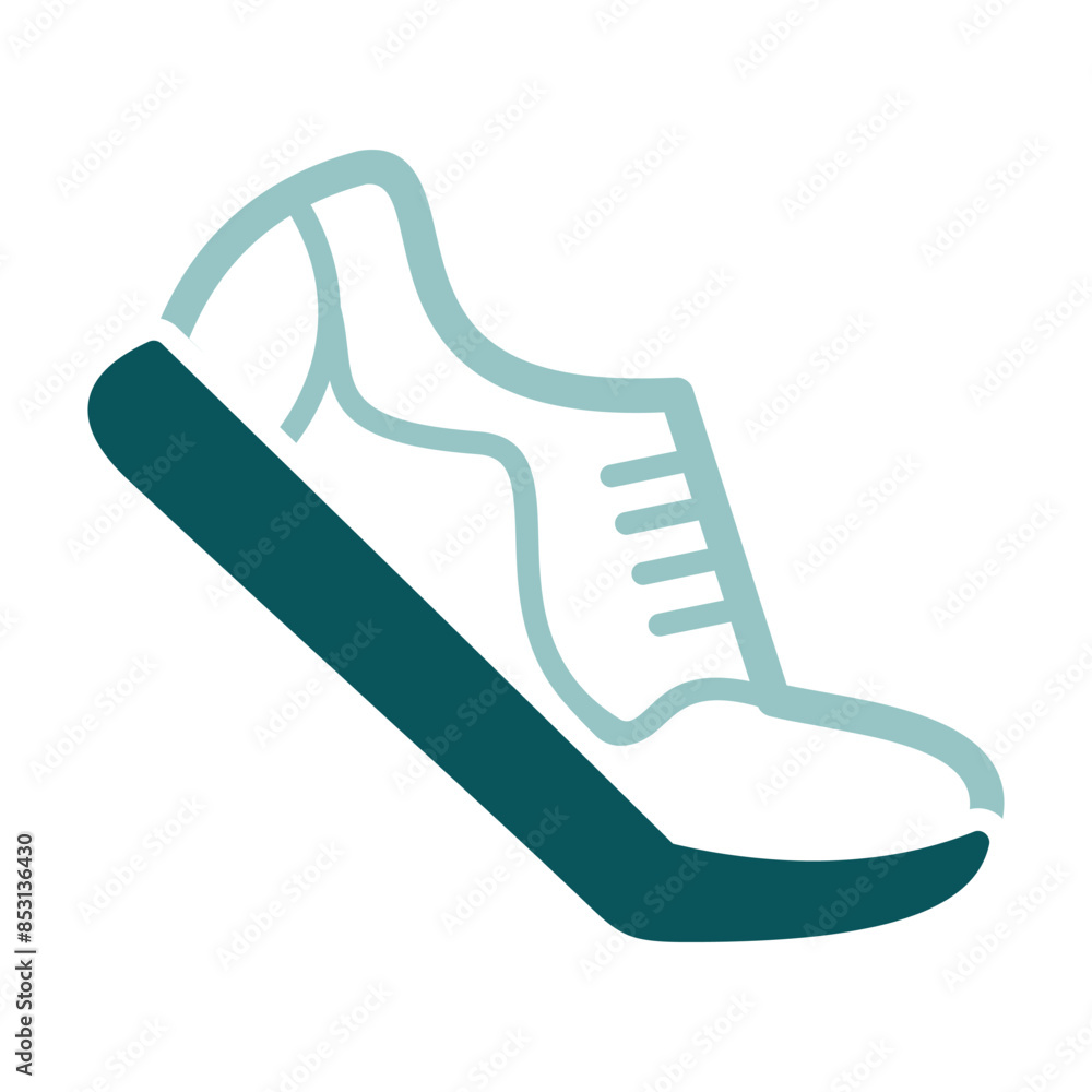 Running shoes icon. Fitness, sport and gym symbol Running shoes icon. Fitness, sport and gym symbol