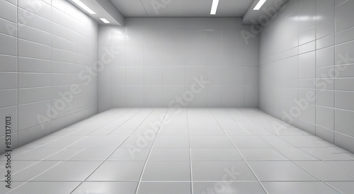 empty room with a wall