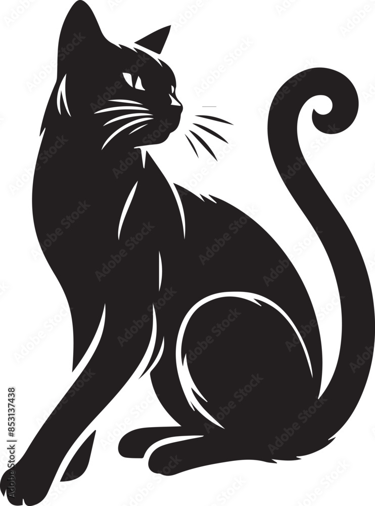 Cat Silhouette Vector icon Cat Silhouette Vector icon