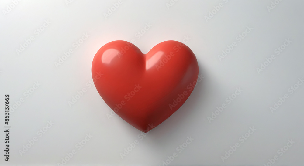 red heart on a white background red heart on a white background