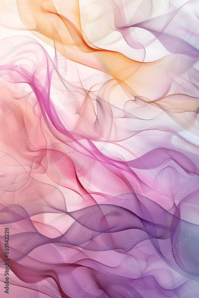 Obraz premium Gentle Misty Watercolor Landscape