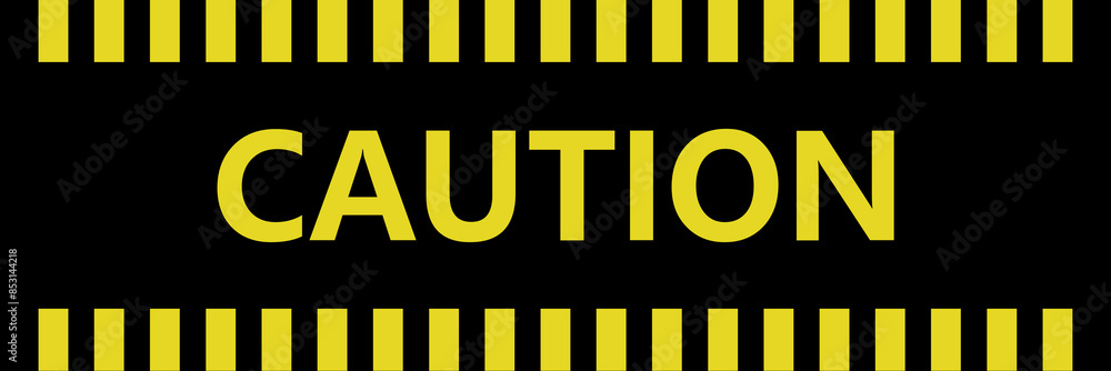 Obraz premium Caution sign