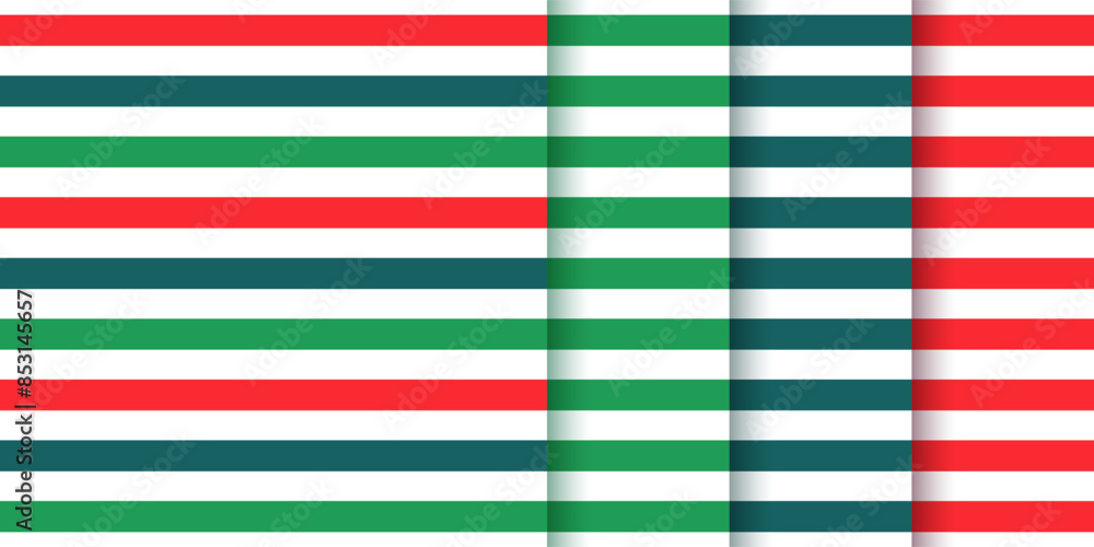 Seamless pattern with stripes. Christmas backgrounds. Striped prints. Xmas Noel textures. Holiday packing papers for scrap design. Vector illustration. Set of geometric backdrops. Seamless pattern with stripes. Christmas backgrounds. Striped prints. Xmas Noel textures. Holiday packing papers for scrap design. Vector illustration. Set of geometric backdrops.