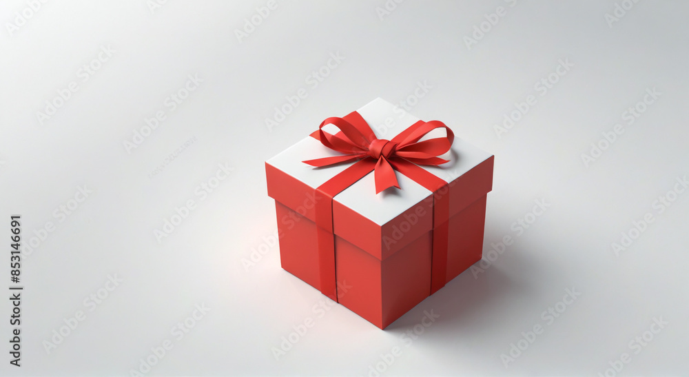 red gift box with ribbon red gift box with ribbon