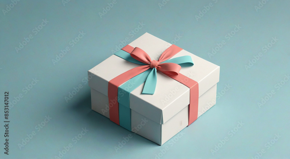 Fototapeta premium red gift box with ribbon