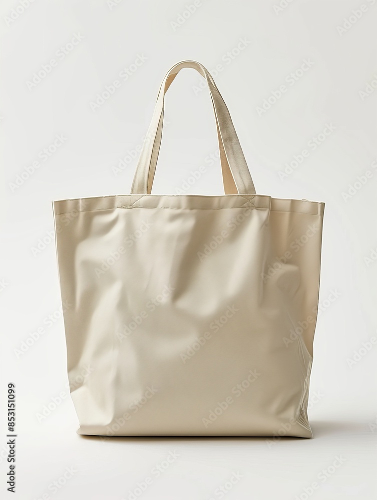 Elegant tote bag design mockup, clipping path, clean white isolated background Elegant tote bag design mockup, clipping path, clean white isolated background