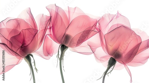 pink flowers on a white background