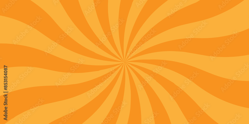 Vector Abstract orange sun rays and sunburst backdrop background ...