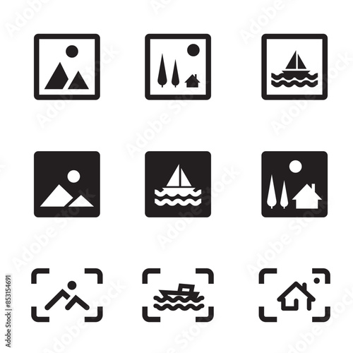 Set of picture icons.