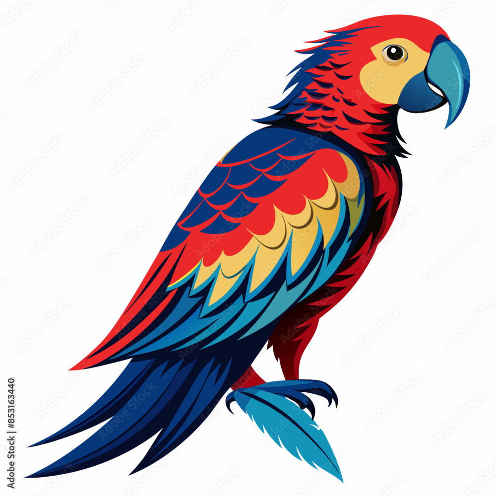 Fototapeta premium Parrot Illustration Vector Art 