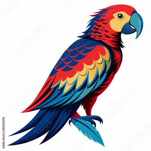 Parrot Illustration Vector Art 