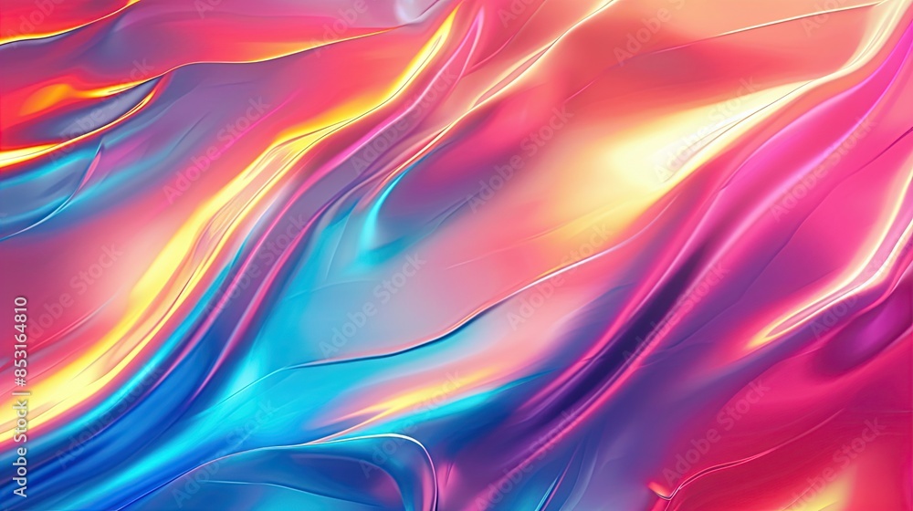 Fototapeta premium sleek 3d wave design with gradient waves.