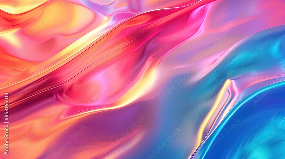 full-color abstract background with 3d wave design. full-color abstract background with 3d wave design.