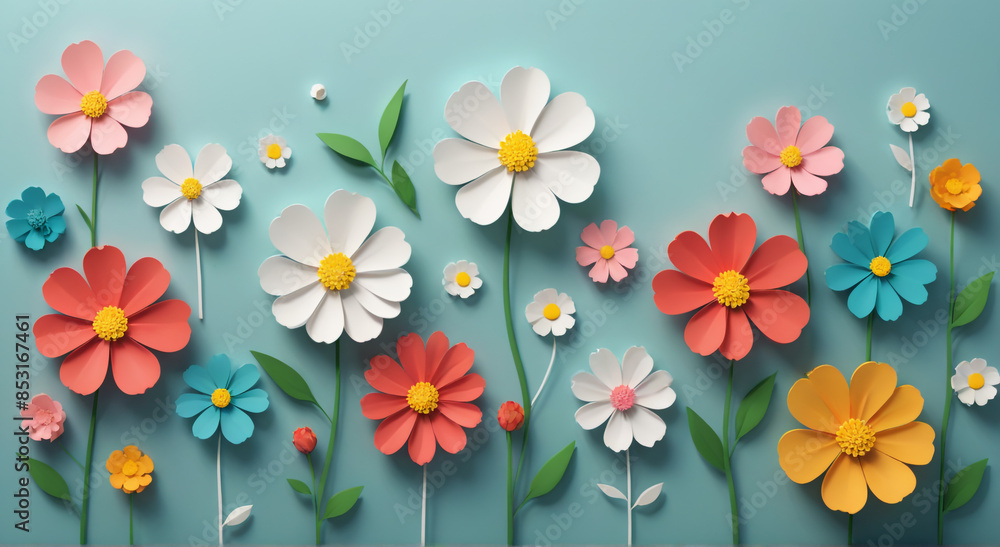 flowers on wooden background flowers on wooden background