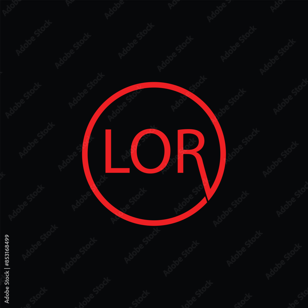 LOR Letter Initial Logo Design Template Vector Illustration