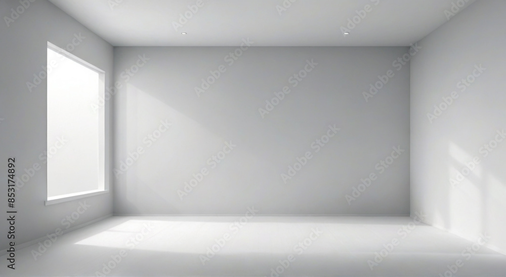 Fototapeta premium empty white room