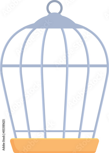 Empty birdcage is waiting, symbolizing freedom, captivity, and the longing for something more