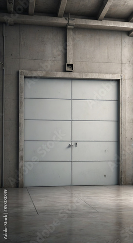 old door in abandoned building