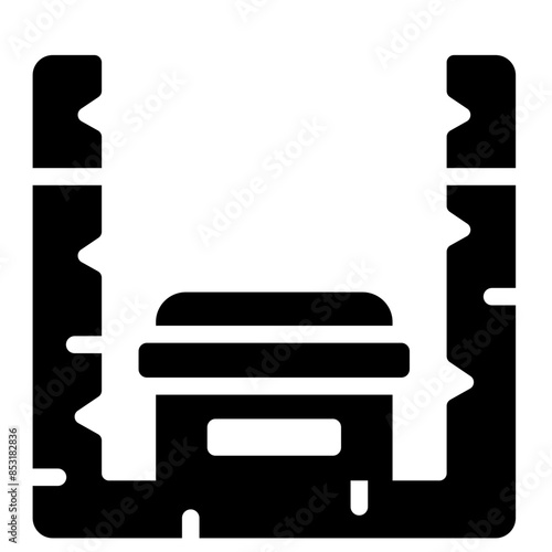 Burial funeral icon