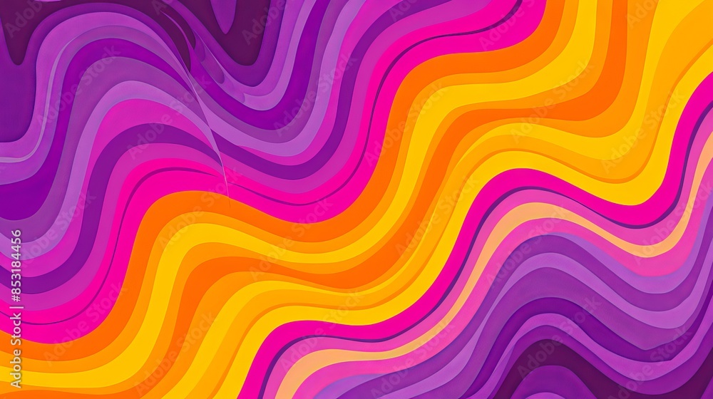 Obraz premium A purple and orange wavy background.