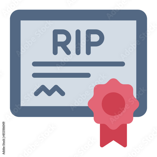 Death Certificate document icon