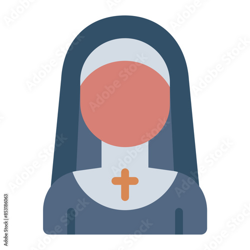 Nun religion church icon