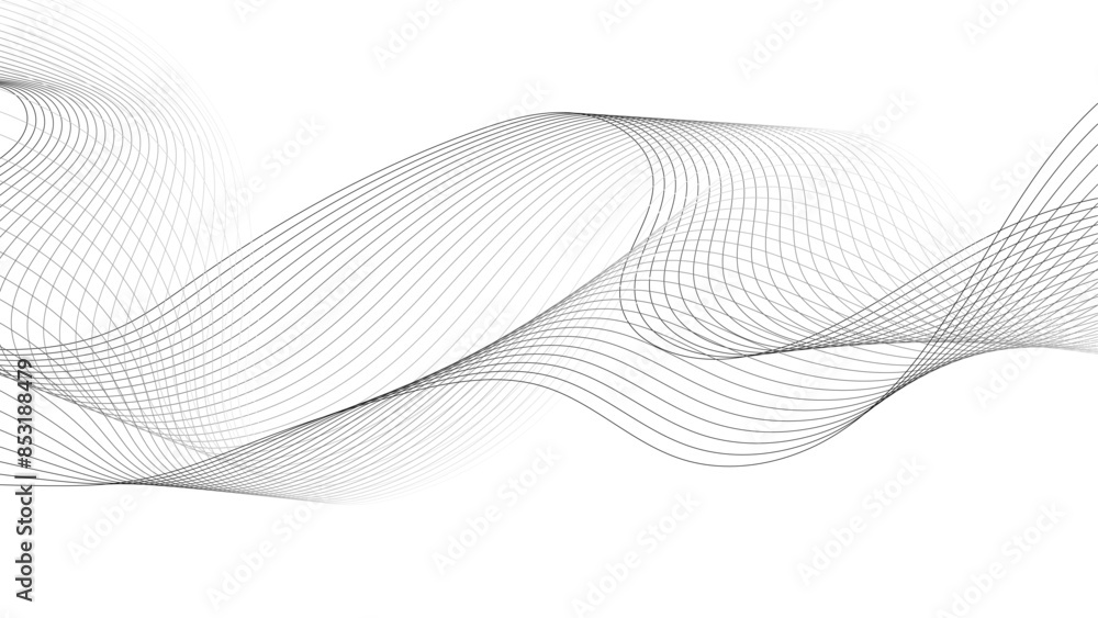 Abstract wave element for design. Digital frequency track equalizer. Stylized line art background. Wave with lines created using blend tool. Curved wavy line, smooth stripe. Abstract wave element for design. Digital frequency track equalizer. Stylized line art background. Wave with lines created using blend tool. Curved wavy line, smooth stripe.