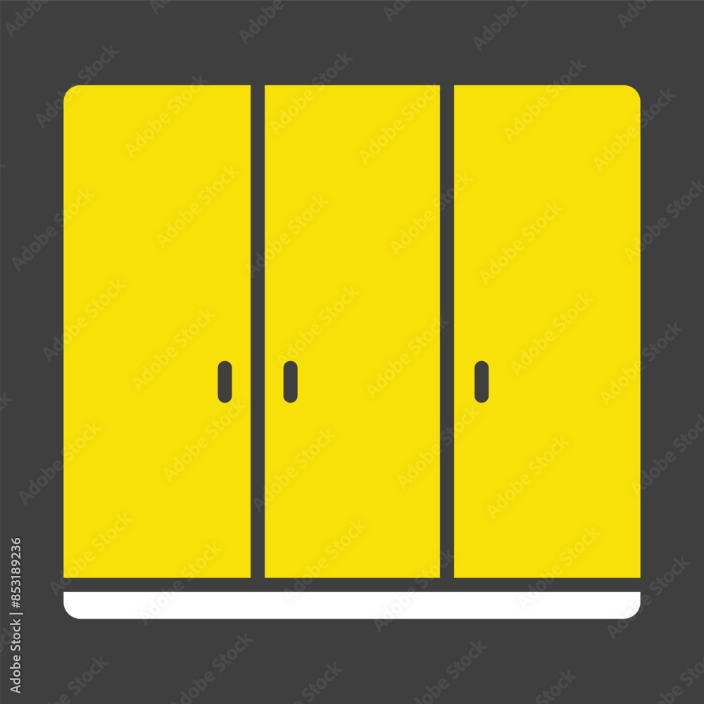Cupboard vector icon. Furniture sign Cupboard vector icon. Furniture sign