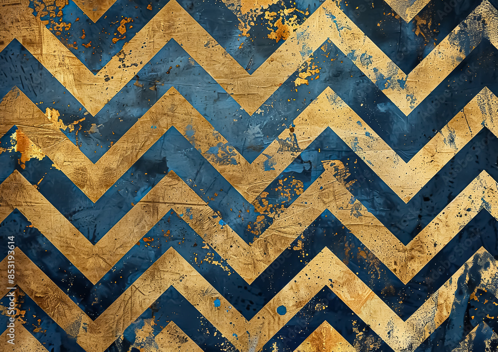 Zig Zag grunge pattern in navy tones Zig Zag grunge pattern in navy tones
