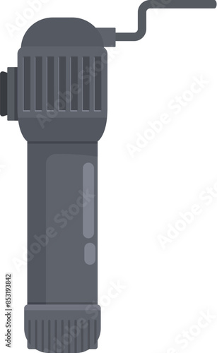 Modern water filter is purifying tap water for drinking, ensuring clean and safe hydration