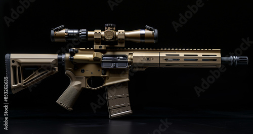 Modern Assault Rifle with Tactical Attachments