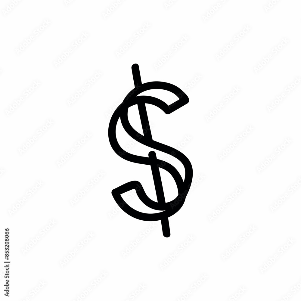 money hand drawn sign icon money hand drawn sign icon