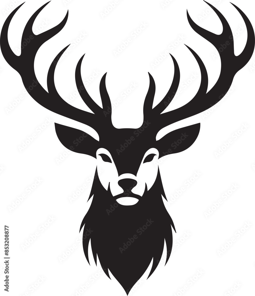 deer head silhouette deer head silhouette