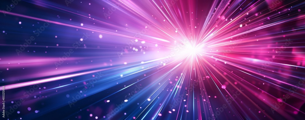 A vibrant purple and pink light burst, radiating outwards with dynamic lines of energy A vibrant purple and pink light burst, radiating outwards with dynamic lines of energy