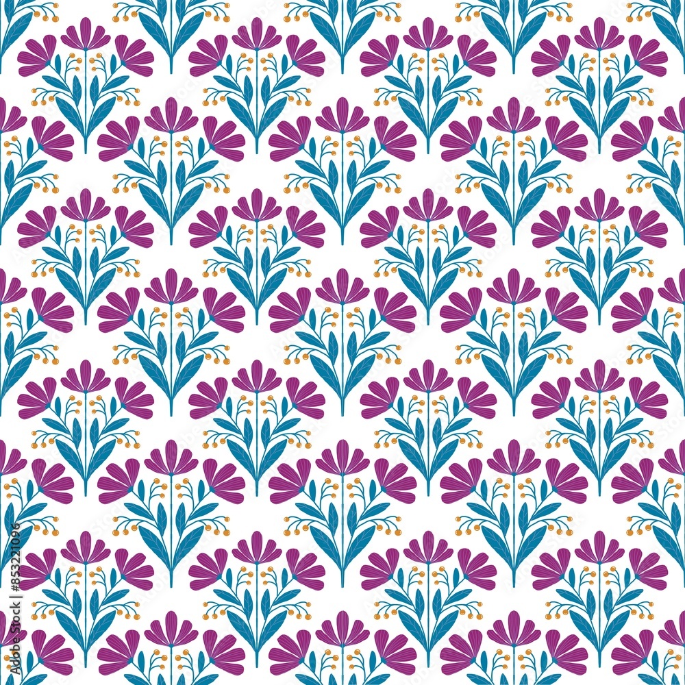 Seamless floral blooming Seamless floral blooming