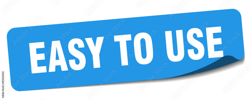 easy to use sticker. easy to use label easy to use sticker. easy to use label