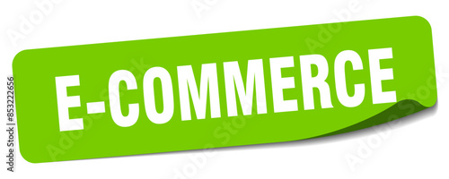 e-commerce sticker. e-commerce label