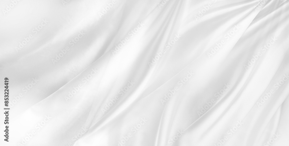 Obraz premium White silk fabric