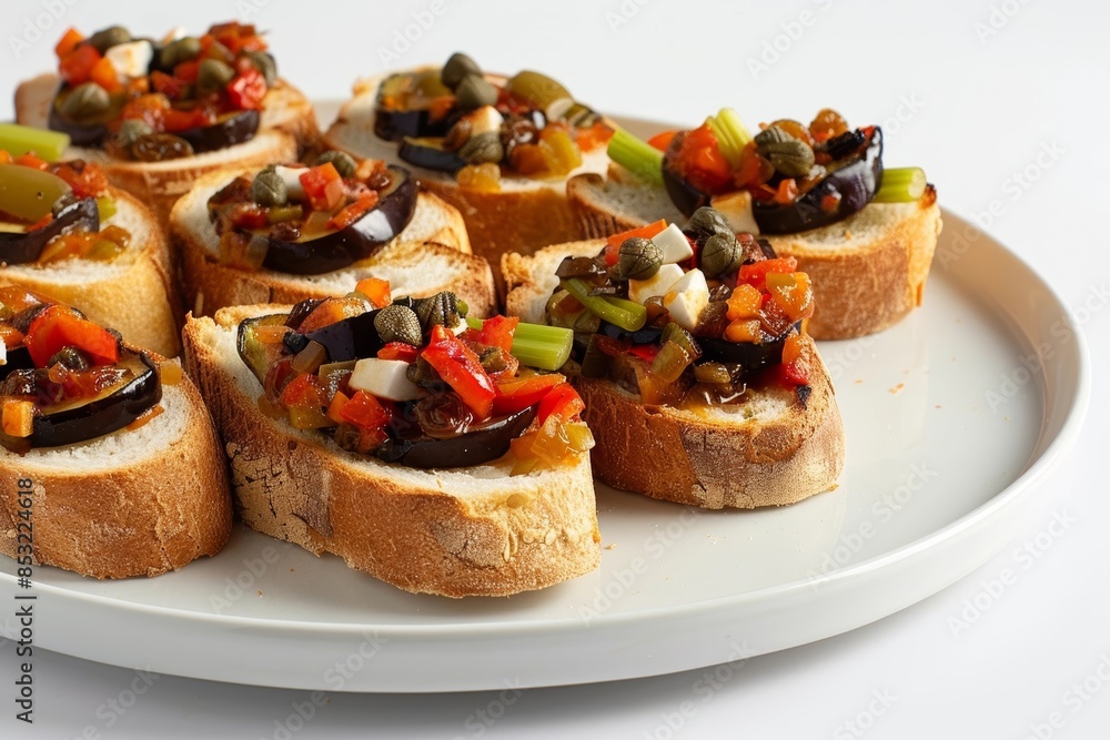 Crispy Ciabatta Caponata Sandwiches with Fresh Mozzarella for Picnics Crispy Ciabatta Caponata Sandwiches with Fresh Mozzarella for Picnics