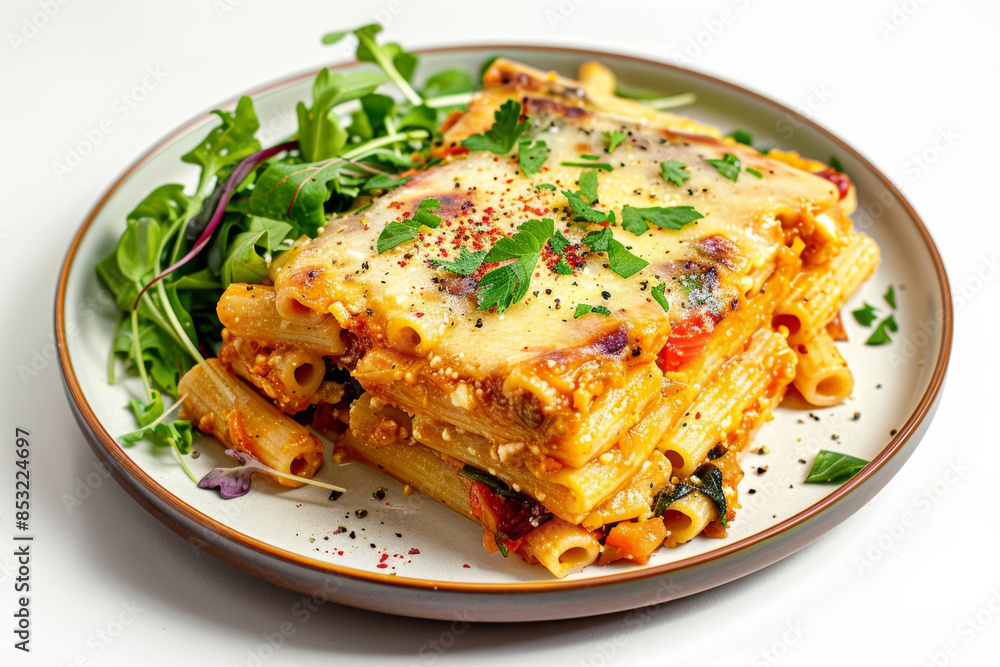 Provolone Crowned Caponata Pasta Bake Provolone Crowned Caponata Pasta Bake