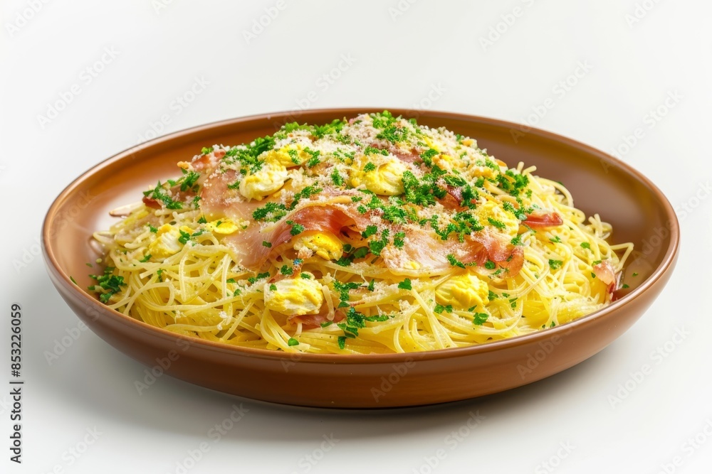 Capellini al Forno: Baked Angel Hair Pasta with Prosciutto and Parmesan Cream Capellini al Forno: Baked Angel Hair Pasta with Prosciutto and Parmesan Cream