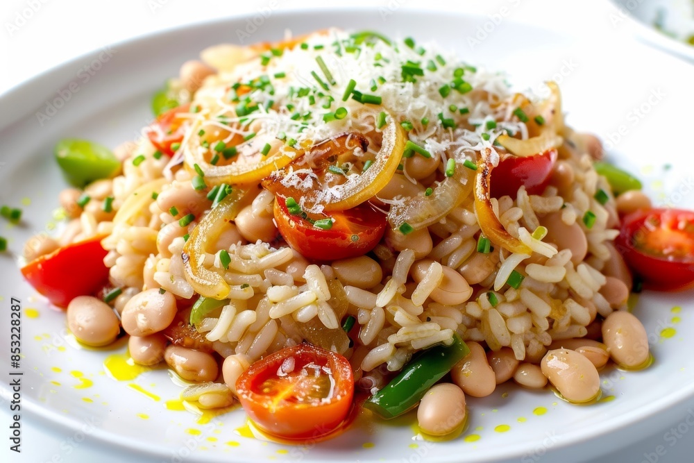 Sumptuous Cannellini Rice with Juicy Tomatoes and Bell Peppers Sumptuous Cannellini Rice with Juicy Tomatoes and Bell Peppers