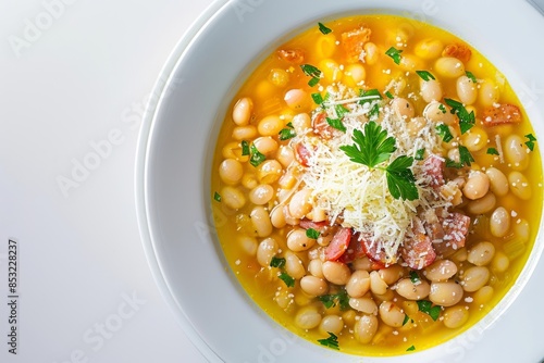 Rich and Savory Cannellini and Pancetta Soup Recipe photo