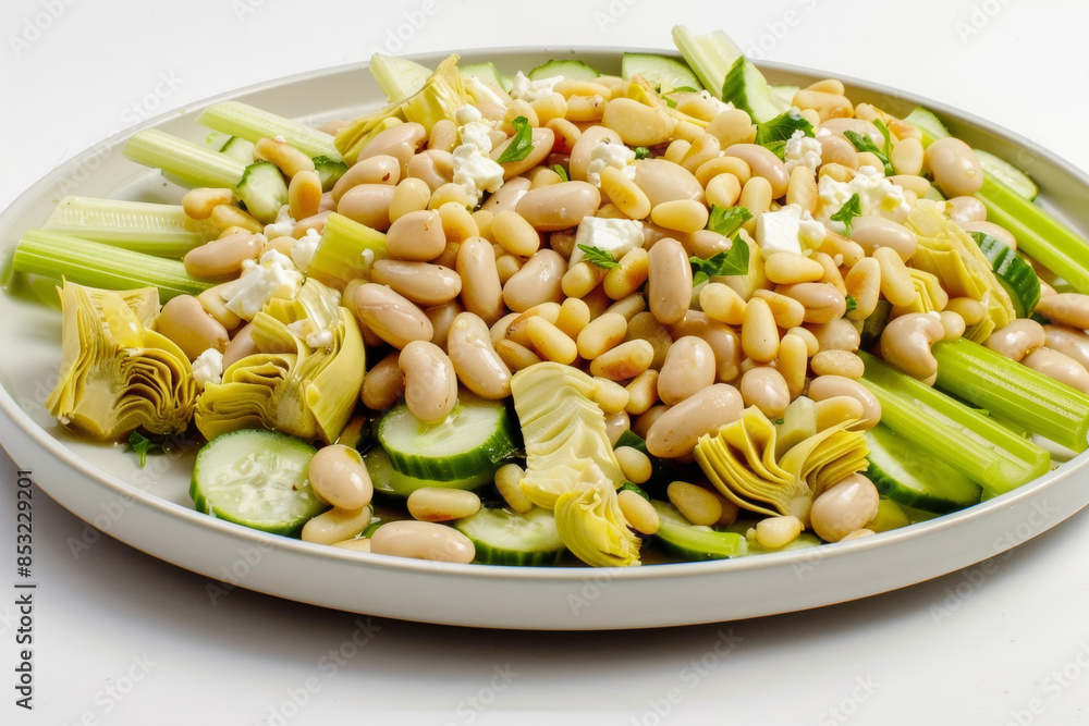Delightful Canned Salad with White Beans and Feta Cheese Delightful Canned Salad with White Beans and Feta Cheese